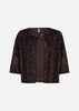 SC-JASLEEN 3 Cardigan Mørk blomme
