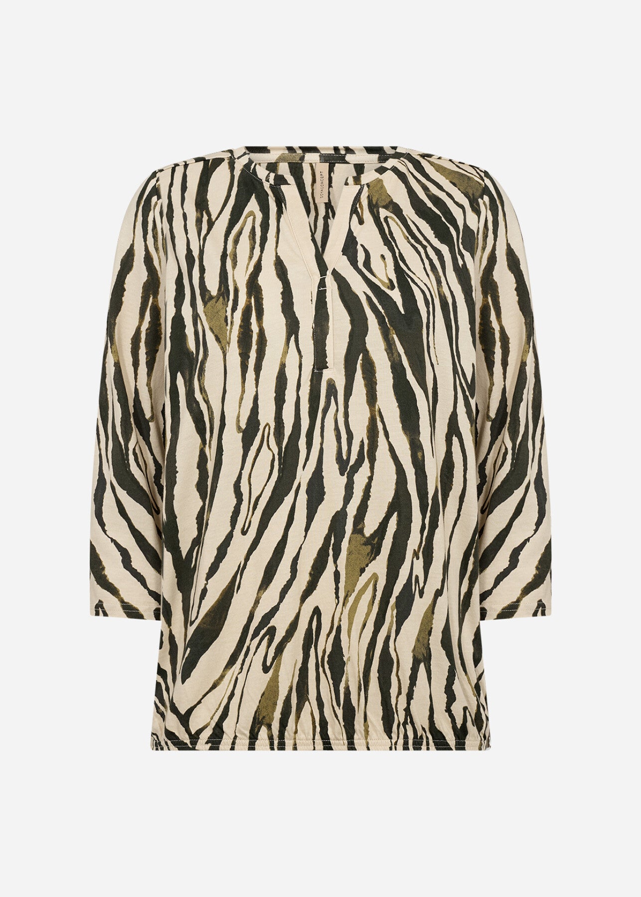 SC-FELICITY AOP 521 Bluse Mørkegrøn