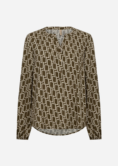 SC-VARLA 4 Bluse Mørkegrøn