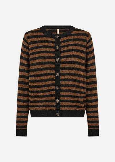 SC-ORLEAN STRIPE 13 Cardigan Sort