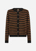 SC-ORLEAN STRIPE 13 Cardigan Sort