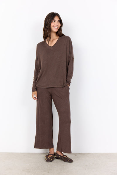 SC-BIARA 90 Bluse Mørk brun