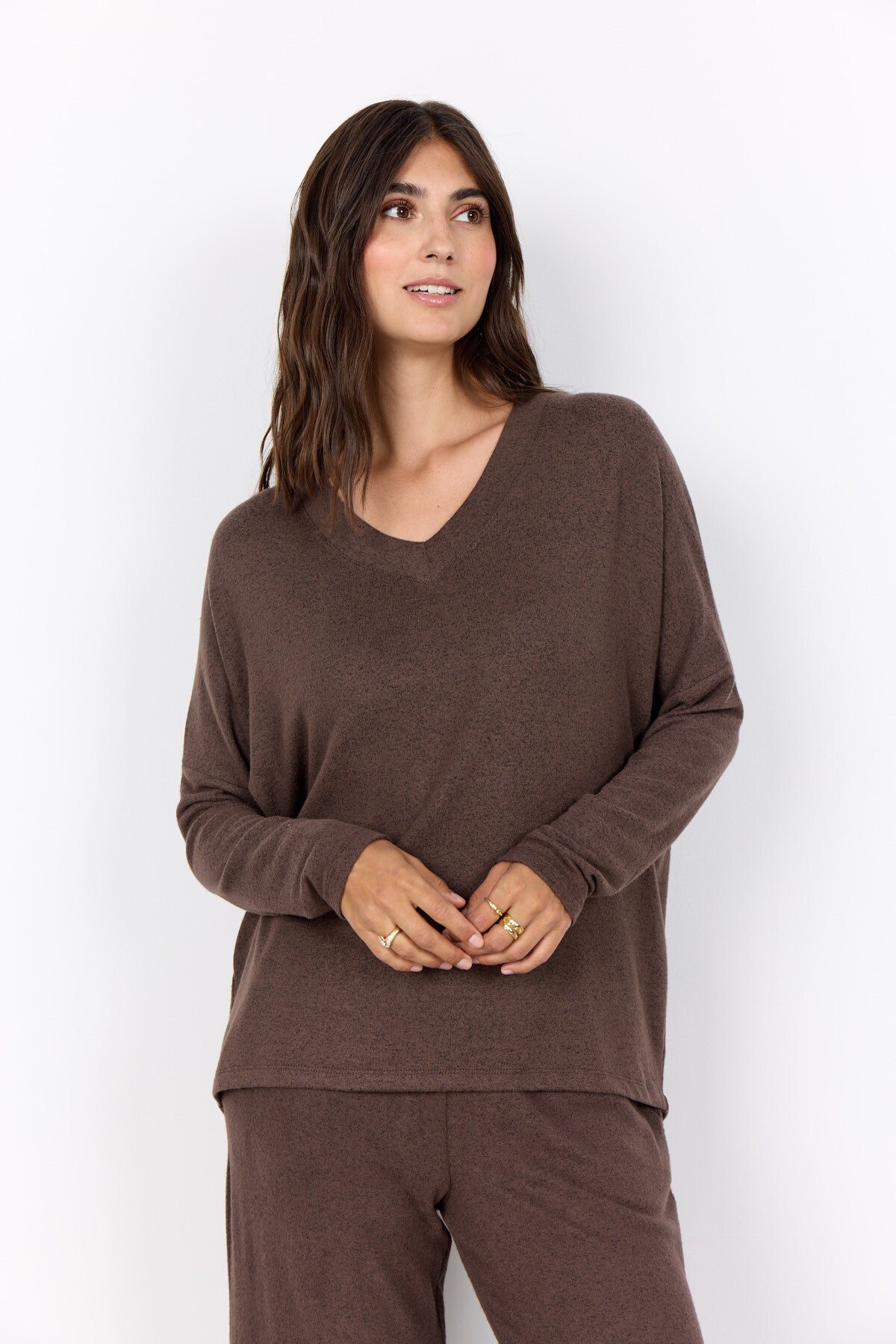 SC-BIARA 90 Bluse Mørk brun