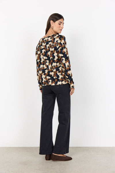 SC-FELICITY AOP 529 Bluse Sort