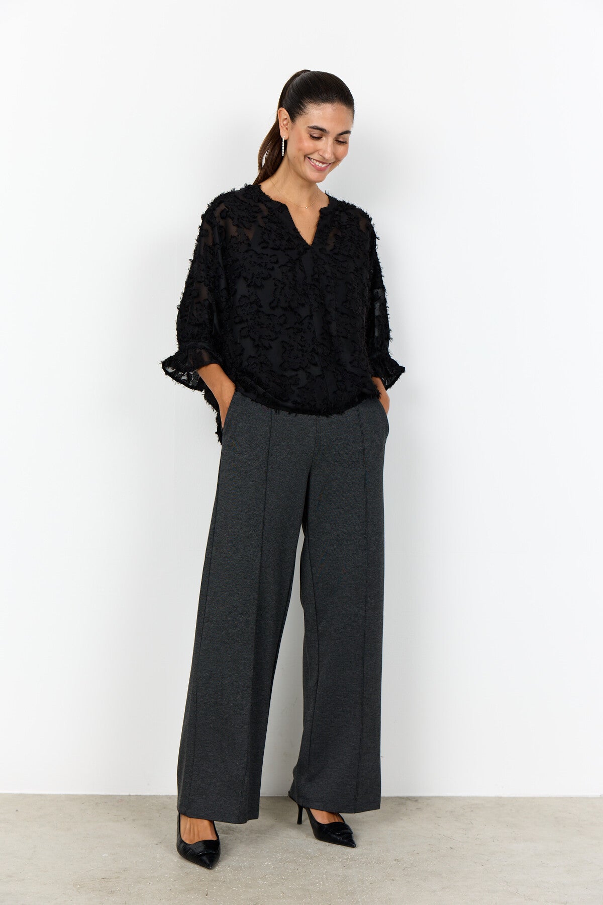 SC-ALTHEA 1 Bluse Sort