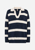 SC-KANITA STRIPE 32 Pullover Navy
