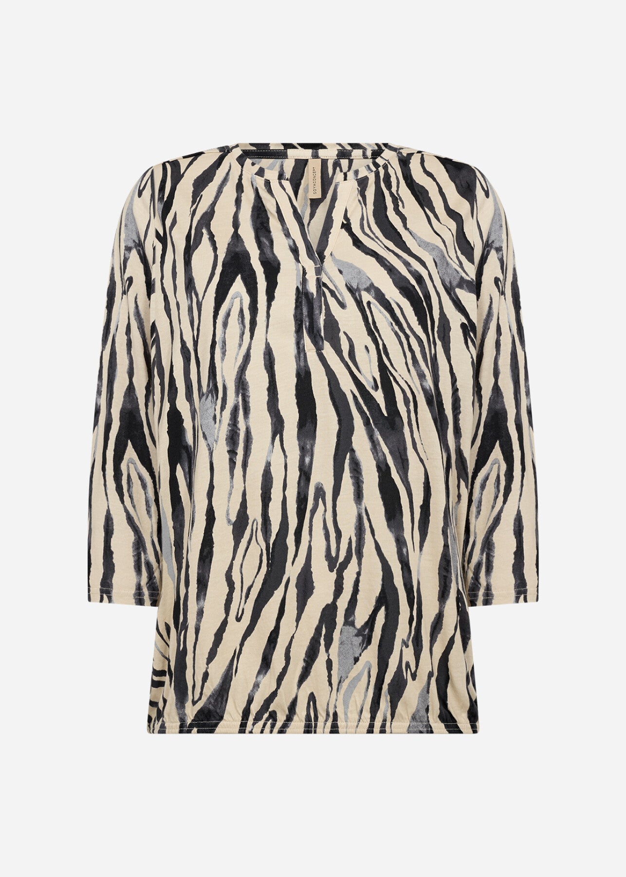 SC-FELICITY AOP 521 Bluse Sort