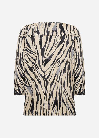 SC-FELICITY AOP 521 Bluse Sort