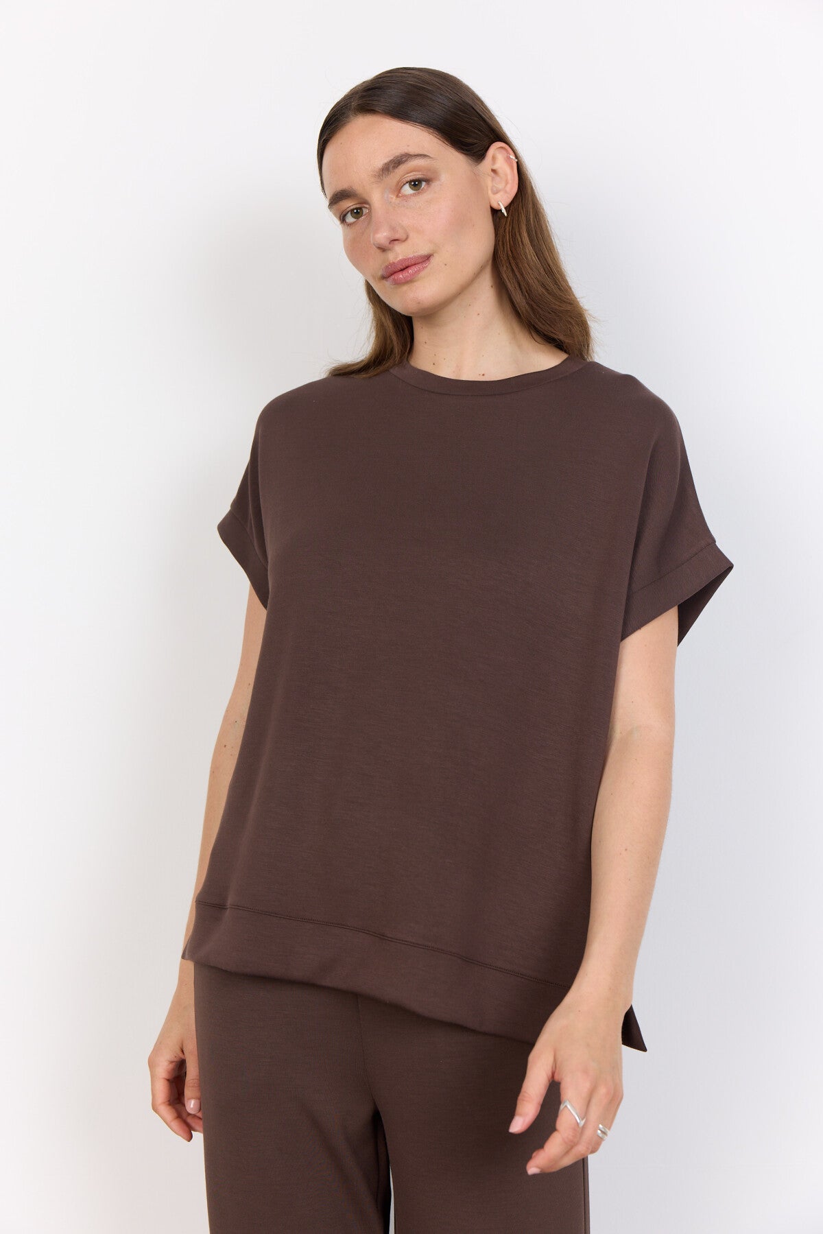 SC-BANU 245 Bluse Mørk brun