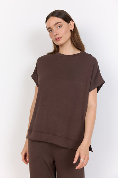 SC-BANU 245 Bluse Mørk brun