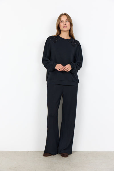 SC-BANU 269 Bluse Sort