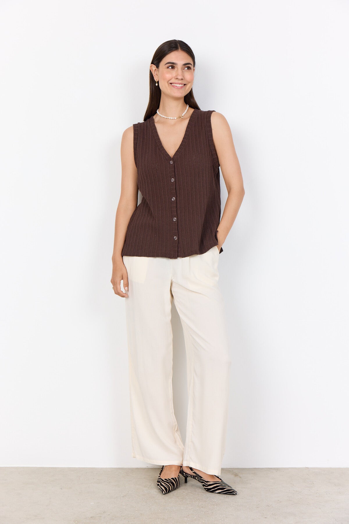 SC-SHONAS 1 Vest Mørk brun