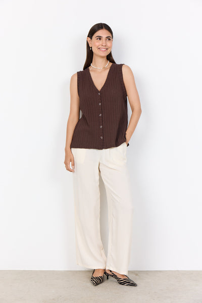 SC-SHONAS 1 Vest Mørk brun