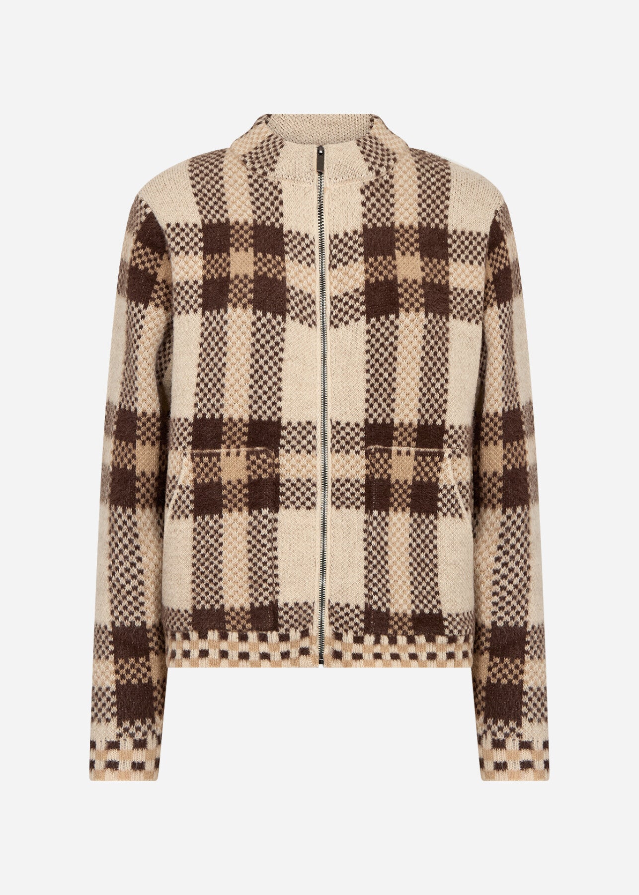 SC-VIBSA 2 Cardigan Mørk sand