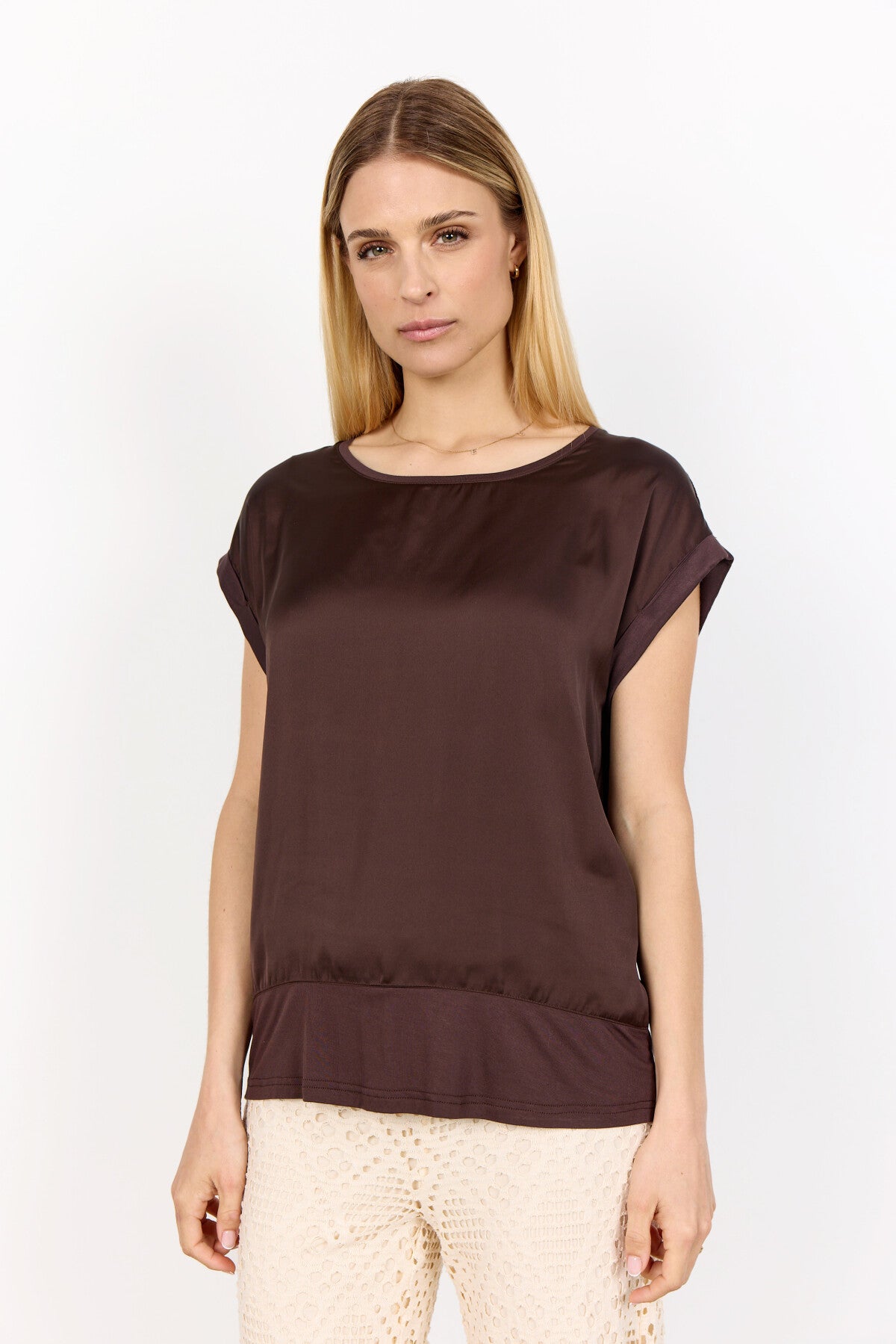 SC-THILDE 6 T-shirt Mørk brun