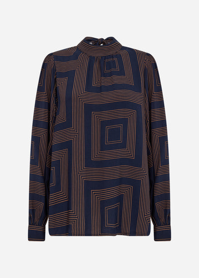 SC-ANNABEL 2 Bluse Mørk blå