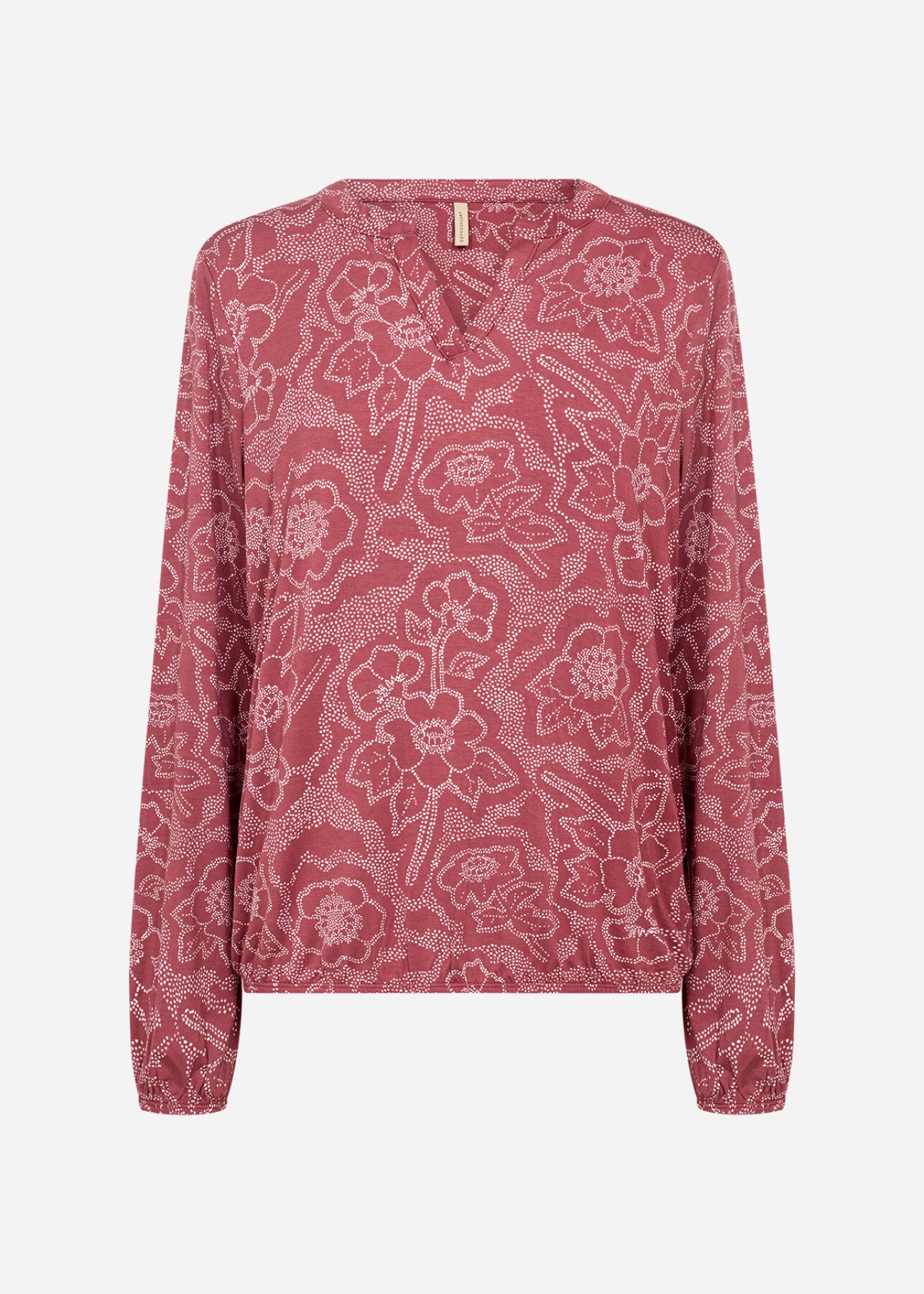 SC-MARICA AOP 347 Bluse Mørk rød