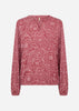 SC-MARICA AOP 347 Bluse Mørk rød