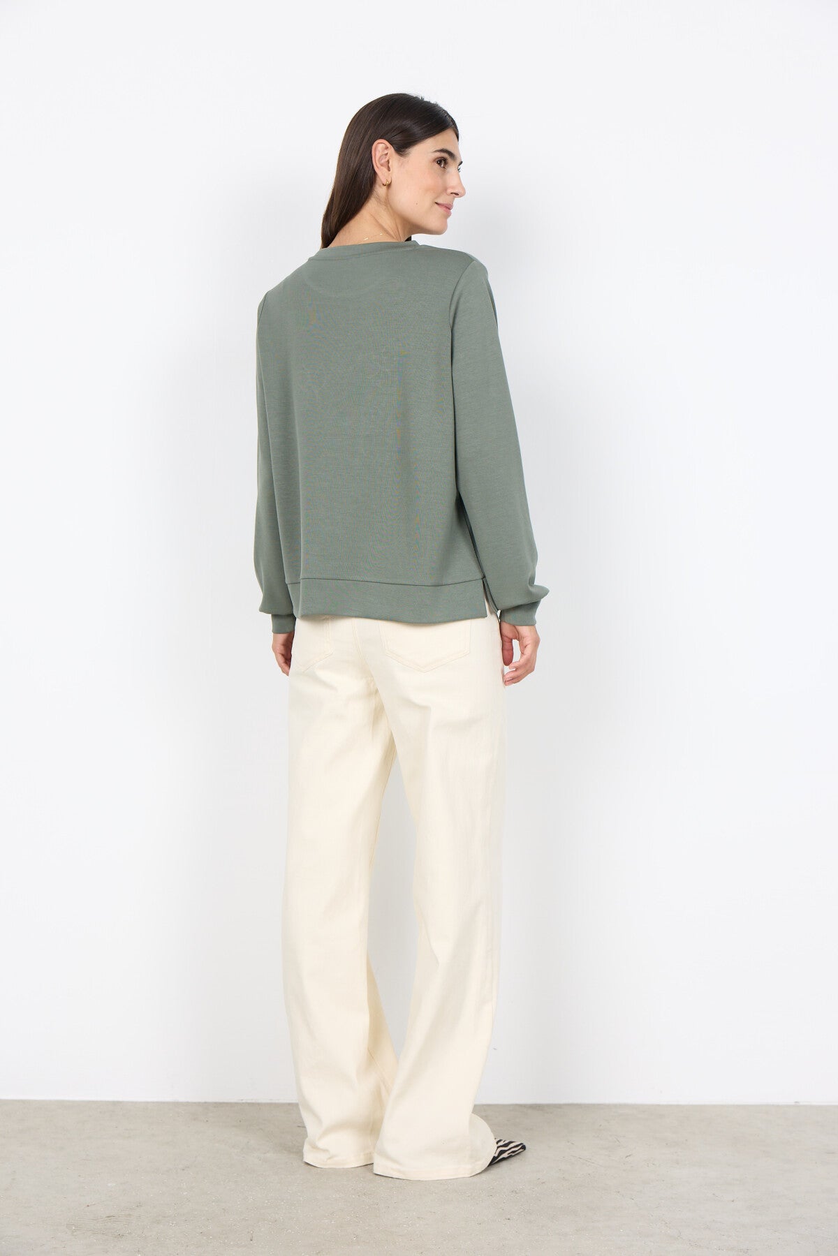 SC-BANU 287 Sweatshirt Støvet Grøn