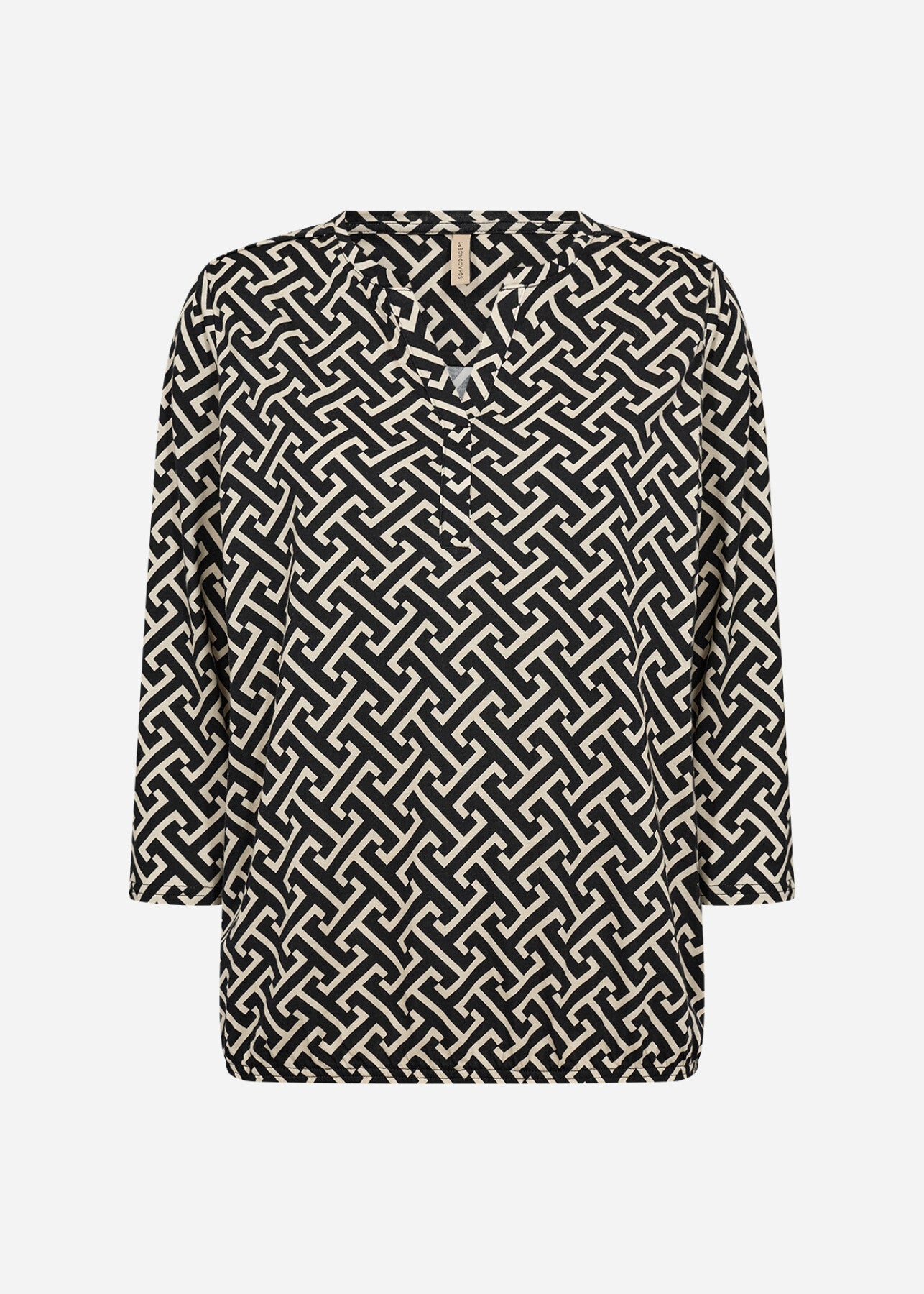 SC-FELICITY AOP 519 Bluse Sort