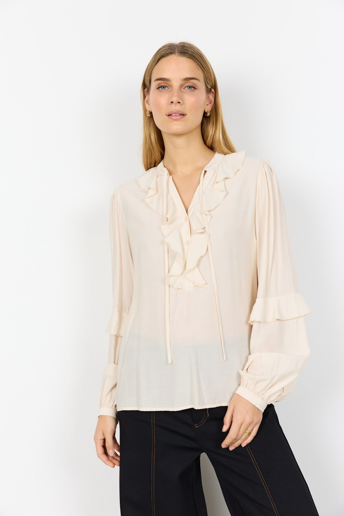 SC-BARBEL 1 Bluse Creme