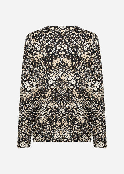 SC-FELICITY AOP 532 Bluse Sort