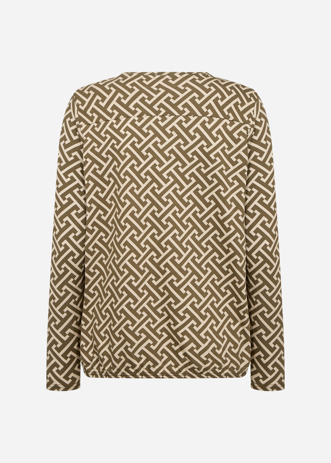 SC-FELICITY AOP 520 Bluse Mørkegrøn