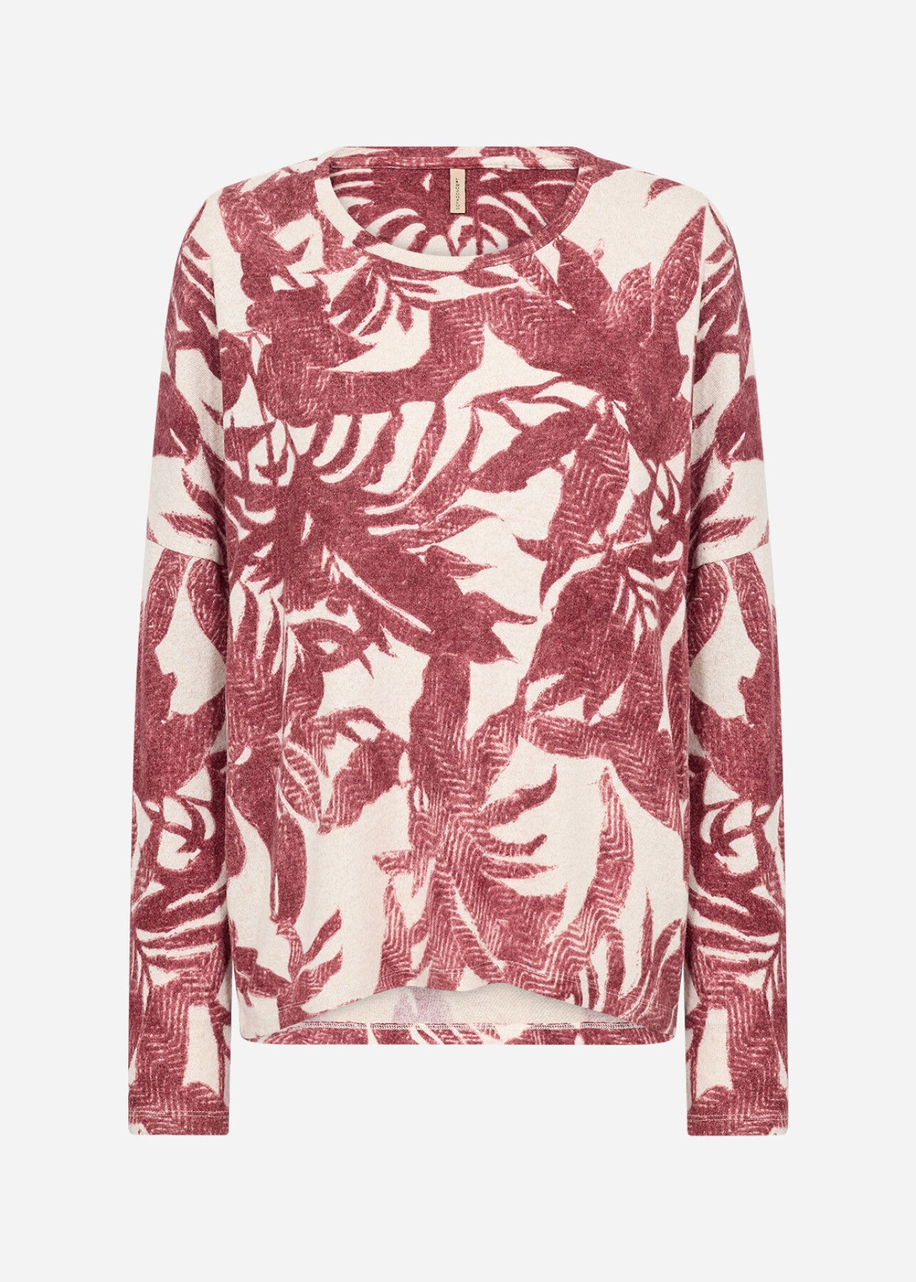 SC-BIARA AOP 152 Bluse Rubin rød