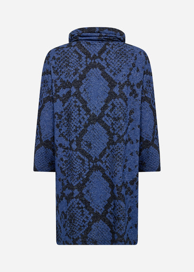 SC-BIARA AOP 146 Sweatshirt Mørk blå