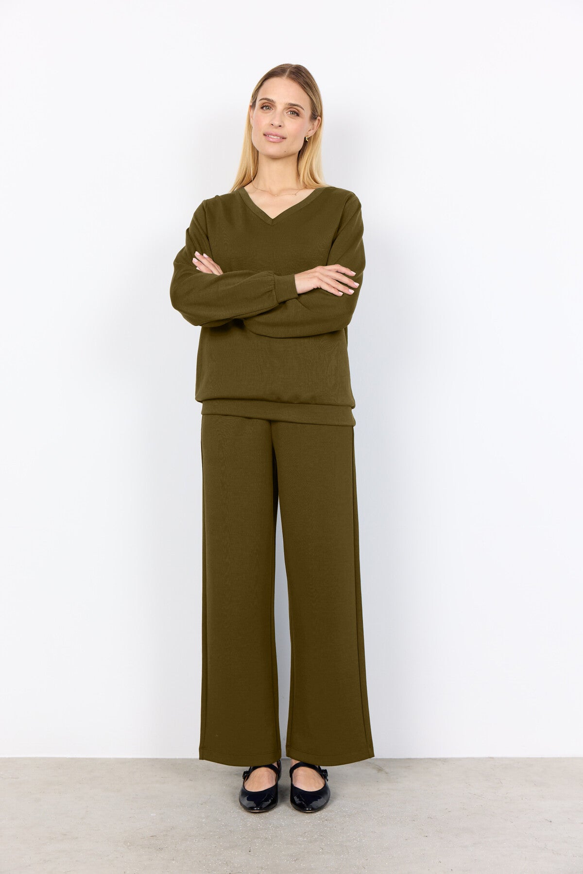 SC-BANU 194 Bluse Mørkegrøn