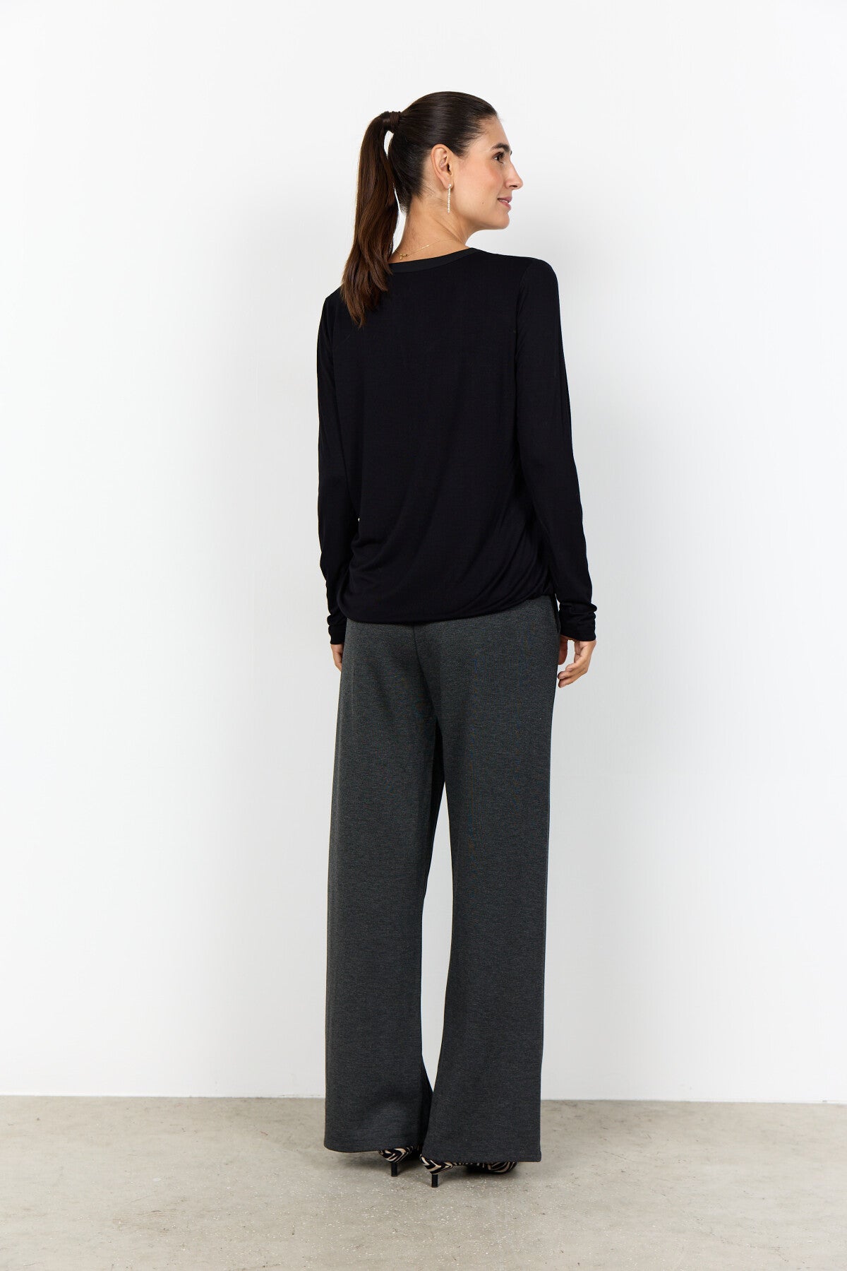 SC-HERMINE 1 Bluse Sort