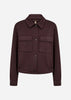 SC-BANU 337 Cardigan Mørk blomme