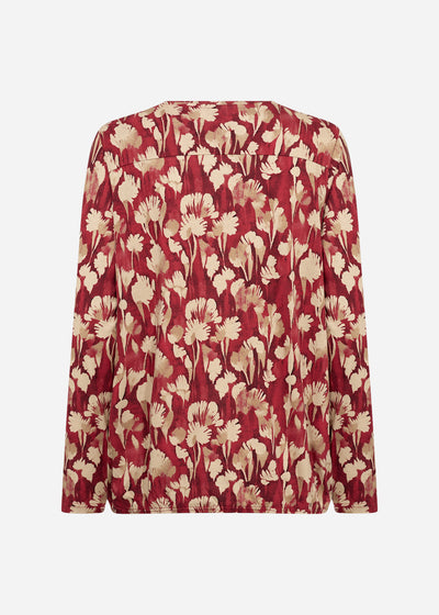 SC-FELICITY AOP 525 Bluse Rød
