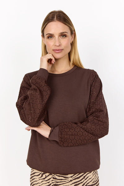 SC-BANU 247 Sweatshirt Mørk brun