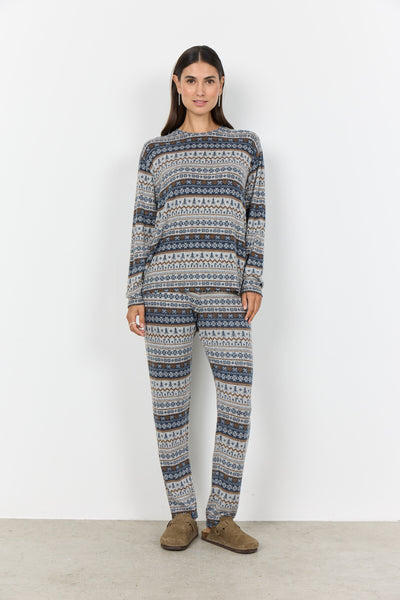 SC-BIARA AOP SET 149 Pyjamas Mørk blå