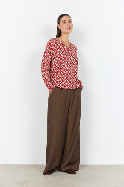 SC-FELICITY AOP 526 Bluse Rød