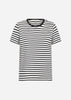 SC-RINA STRIPE 22 T-shirt Sort