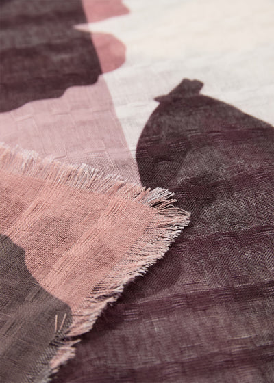 SC-BERTINA 1 Tørklæde Rubin rød