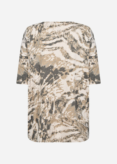 SC-BIARA AOP 140 T-shirt Creme