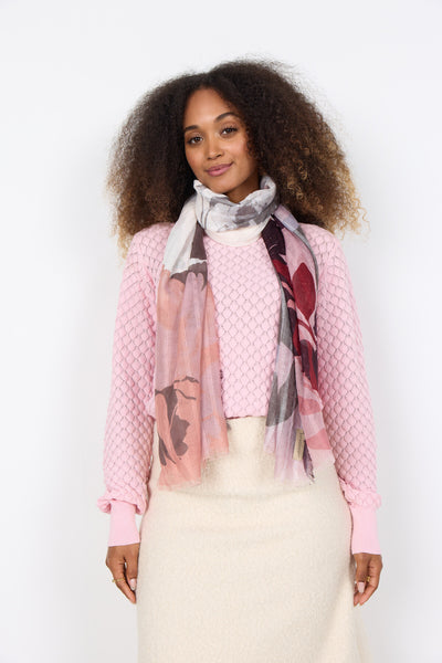 SC-BERTINA 1 Tørklæde Rubin rød