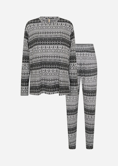SC-BIARA AOP SET 149 Pyjamas Grå