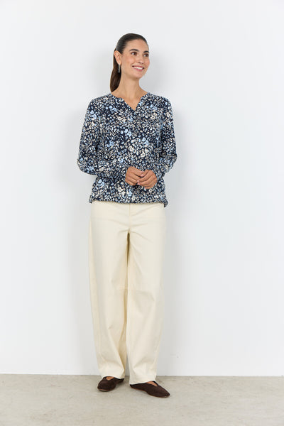 SC-FELICITY AOP 532 Bluse Navy
