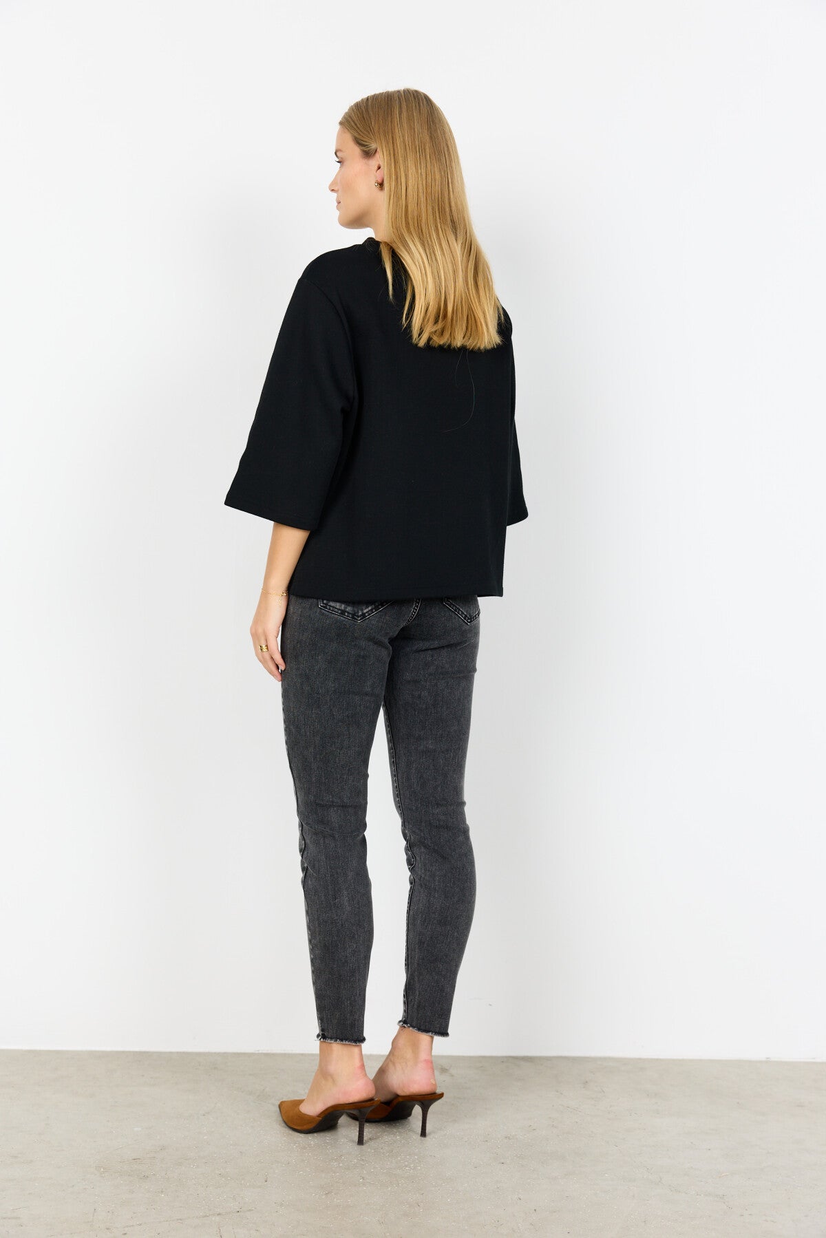 SC-ANGELIN 5 Bluse Sort