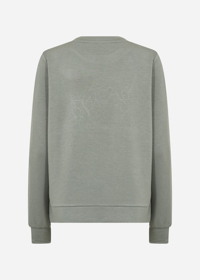SC-BANU 287 Sweatshirt Støvet Grøn
