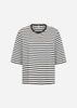 SC-RINA STRIPE 23 T-shirt Sort