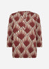 SC-FELICITY AOP 555 Bluse Rubin rød