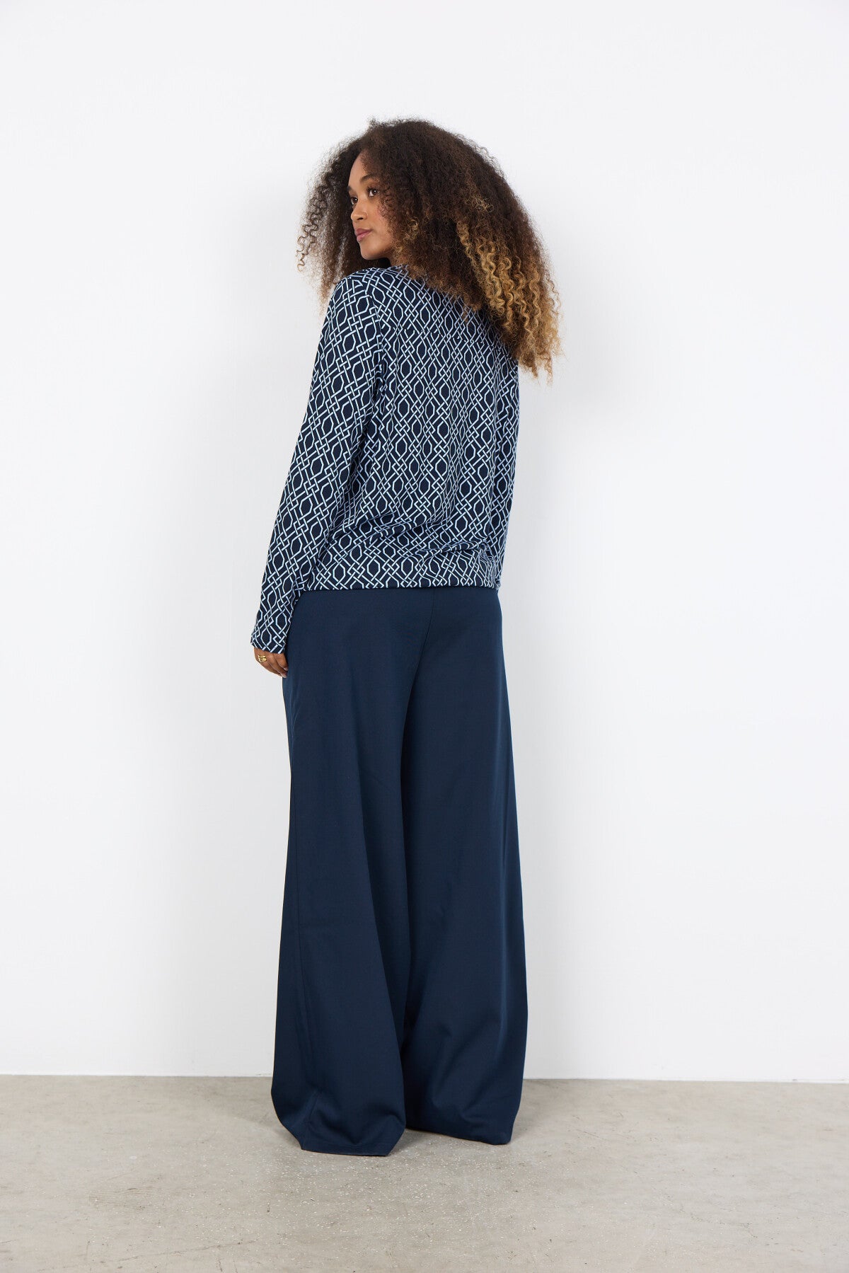 SC-FELICITY AOP 530 Bluse Navy