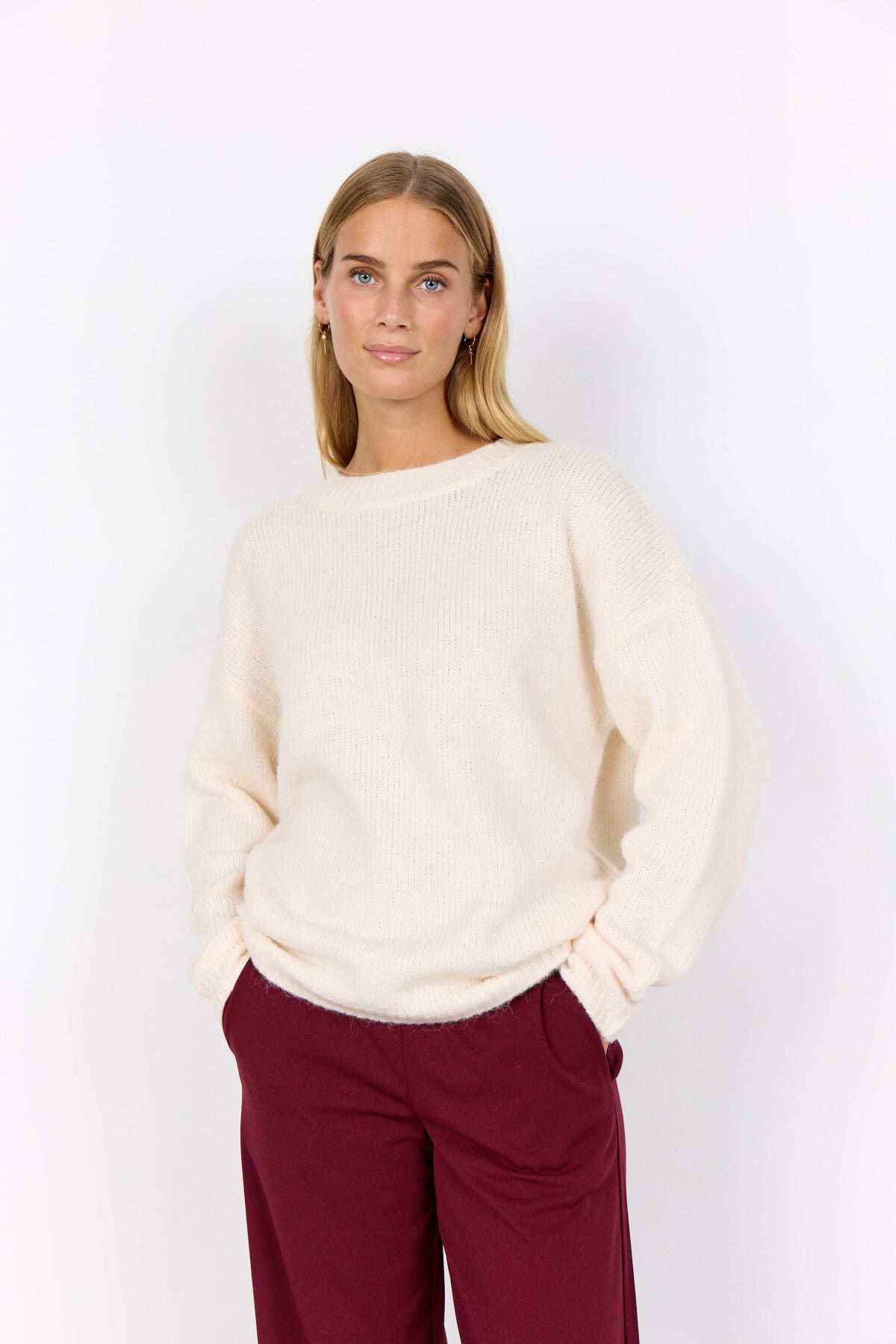 SC-GUNNA 1 Pullover Creme