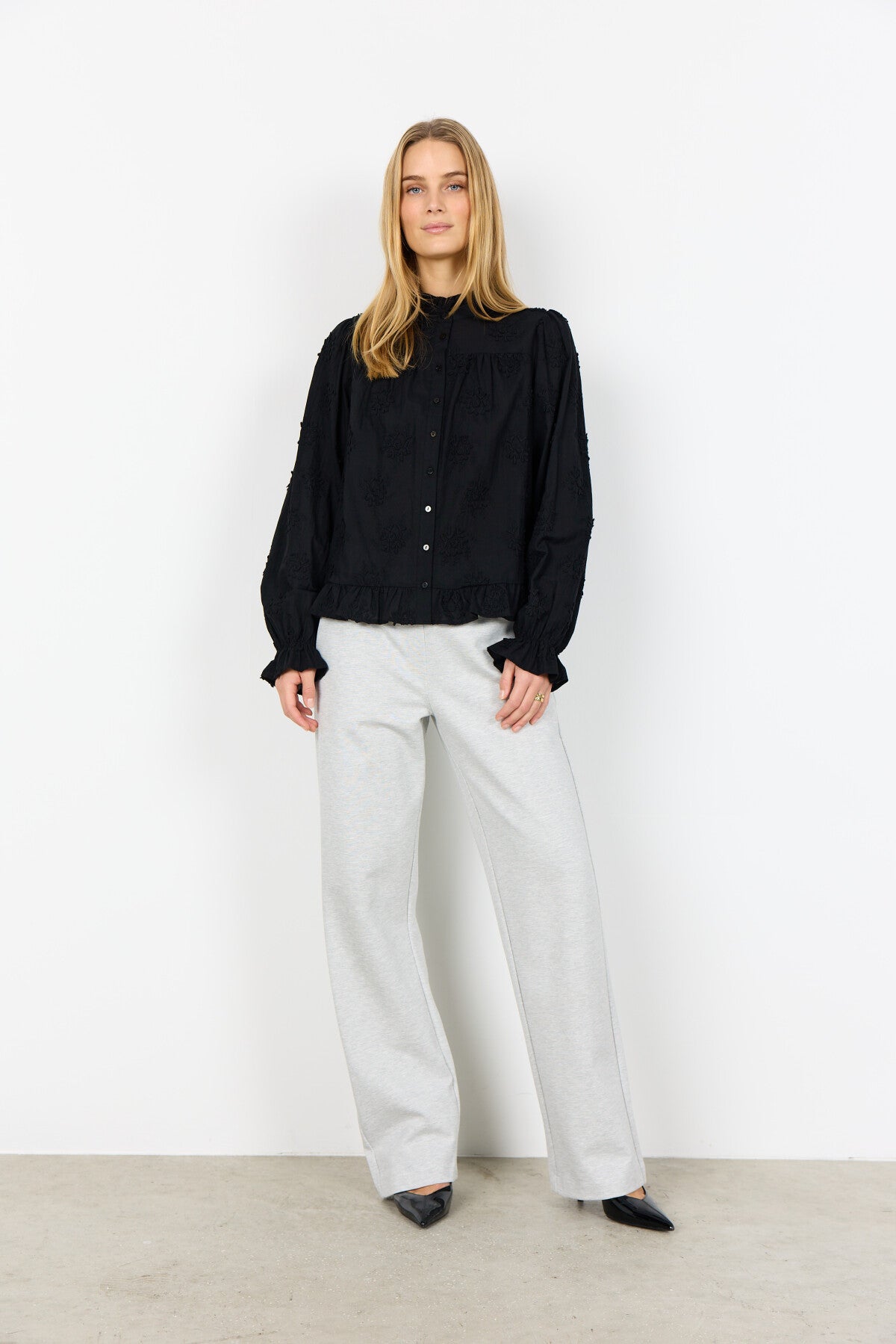 SC-BARBRA 2 Skjorte Sort