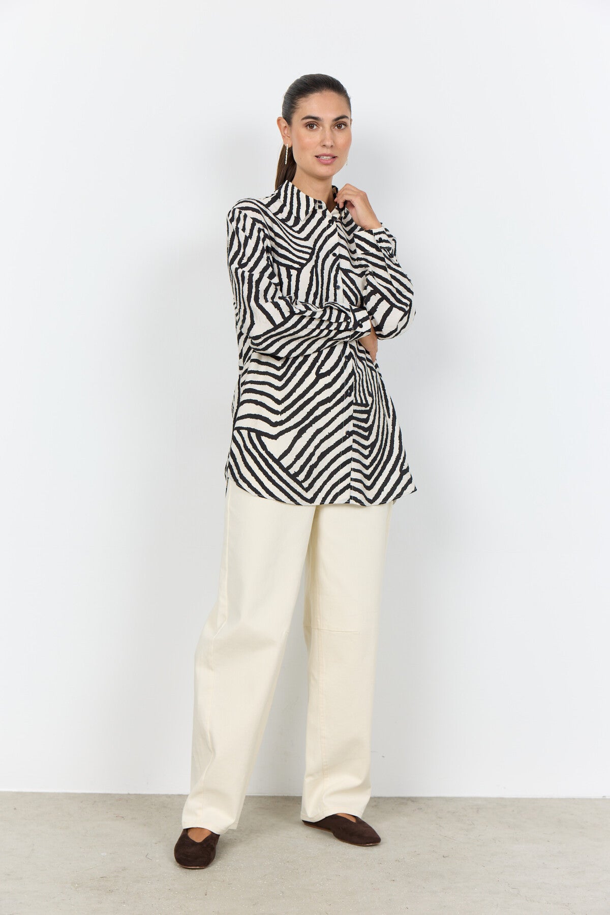 SC-BECCA 2 Skjorte Sort